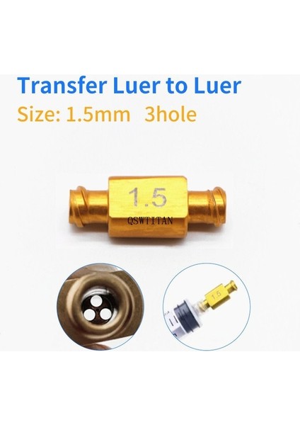 Transfer Luer 1.5mm Liposuction Nano Yağ Transfer Kiti Güzellik Araçları Için Kozmetik Uygulama Aletleri Titanyum Liposuction Dönüştürücü (Yurt Dışından)