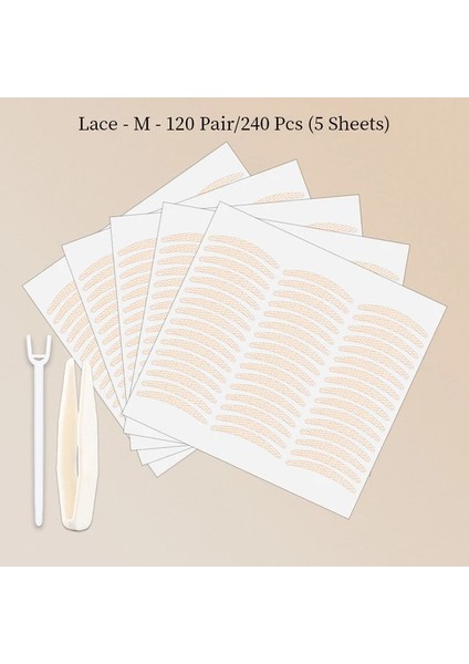 M 240 Adet Göz Kapağı Bant Etiket Yapışkanlı (Yurt Dışından)