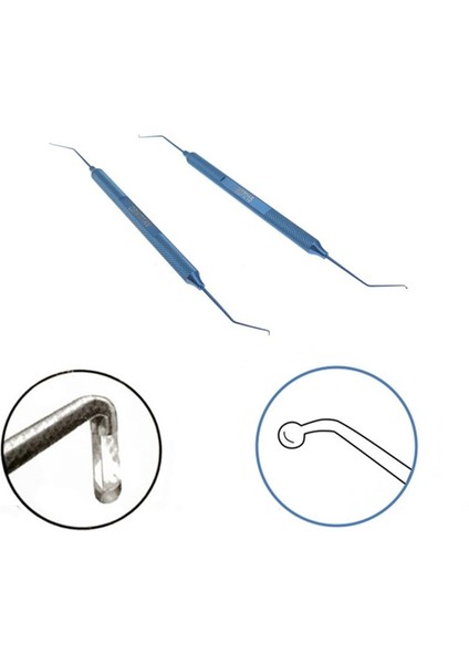 B Tipi Titanyum Kanca Oftalmik Cerrahi Alet (Yurt Dışından) modelleri