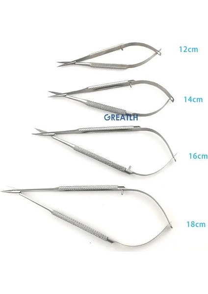 16 cm Kavisli Oftalmik Diş Mikro Castroviejo Kornea Makas El Aleti Paslanmaz Çelik Oftalmik Alet (Yurt Dışından)