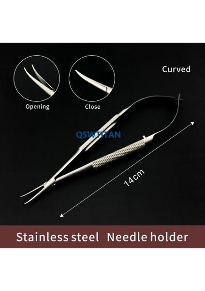 16 cm Düz Diş Castroviejo Iğne Tutucular 12.5 Cm-18 cm Diş Hekimi Için Paslanmaz Çelik Cerrahi Alet (Yurt Dışından) fırsatları