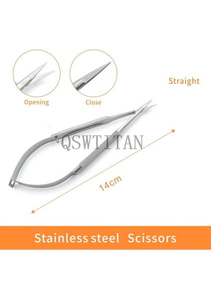 18 cm Kavisli Oftalmik Mikro Kornea Makası 12.5-18 cm El Aleti Cerrahi Paslanmaz Çelik Oftalmik Alet (Yurt Dışından) modelleri