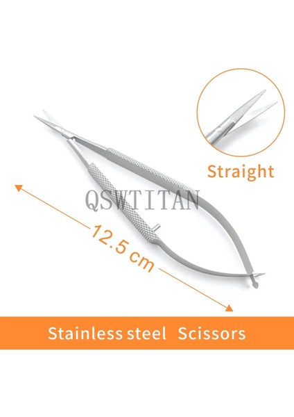 18 cm Kavisli Oftalmik Mikro Kornea Makası 12.5-18 cm El Aleti Cerrahi Paslanmaz Çelik Oftalmik Alet (Yurt Dışından) fırsatları