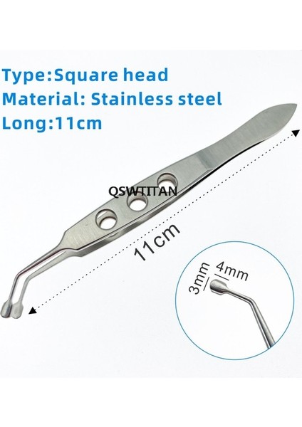 1 Adet Kare Kafa Göz Kapağı Masaj Forseps Oftalmik Forseps Kozmetik Plastik Cerrahi Aletleri Cımbız Araçları (Yurt Dışından)