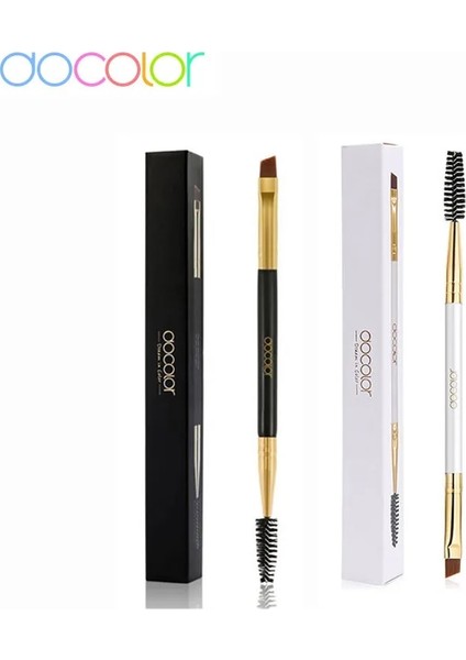 Beyaz Docolor Kaş Fırçası + Kaş Tarağı Güzellik Kaş Fırçası Profesyonel Makyaj Fırçaları Göz Kaş Fırçası Göz Karıştırma Fırçası (Yurt Dışından) fiyatları