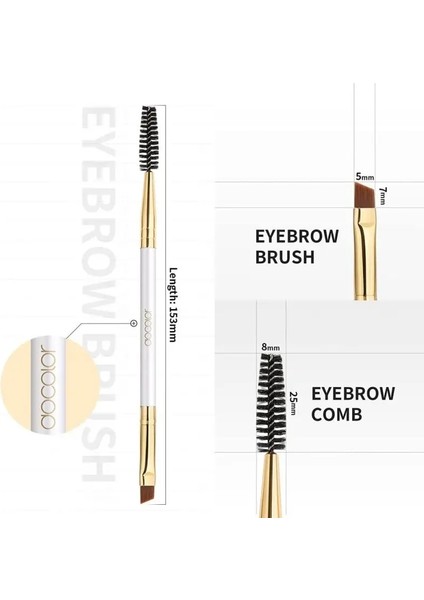 Beyaz Docolor Kaş Fırçası + Kaş Tarağı Güzellik Kaş Fırçası Profesyonel Makyaj Fırçaları Göz Kaş Fırçası Göz Karıştırma Fırçası (Yurt Dışından) fırsatları