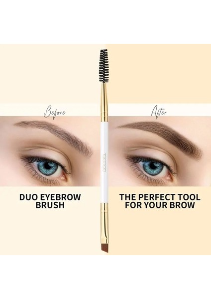 Beyaz Docolor Kaş Fırçası + Kaş Tarağı Güzellik Kaş Fırçası Profesyonel Makyaj Fırçaları Göz Kaş Fırçası Göz Karıştırma Fırçası (Yurt Dışından) indirimleri