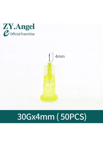 30G 4mm 50 Adet Tıbbi Tek Kullanımlık Güzellik Aracı Mikro Enjeksiyon Iğnesi 30G Ağrısız Ultra Ince Iğne 4/13/25MM Steril Bağımsız Ambalaj (Yurt Dışından)
