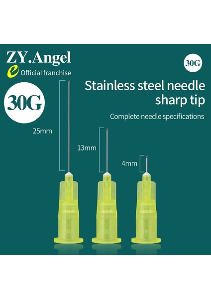 30G 4mm 50 Adet Tıbbi Tek Kullanımlık Güzellik Aracı Mikro Enjeksiyon Iğnesi 30G Ağrısız Ultra Ince Iğne 4/13/25MM Steril Bağımsız Ambalaj (Yurt Dışından) fiyatları