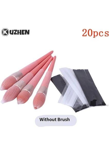 20 Adet Beyaz 20 Adet Kozmetik Fırça Koruyucu Net Örgü Esnek Koruyucular Kapak Makyaj Fırçaları Muhafızları Yeniden Kullanılabilir Araçlar (Yurt Dışından) fiyatları