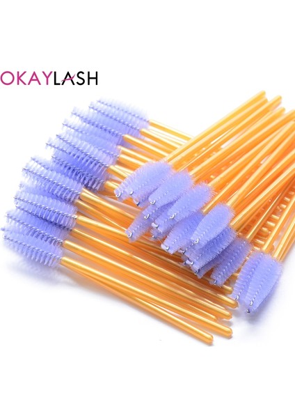 Okaylash 25 AdetTek Kullanımlık Renkli Kirpik Fırçası(Yurt Dışından) fiyatları