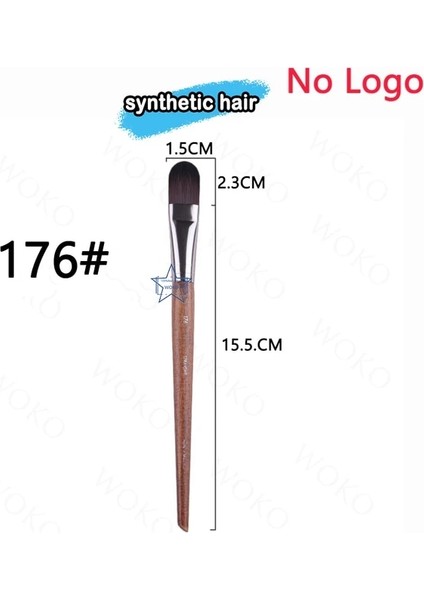 176 M108 106 Düz Fondöten Fırçası Bb Krem Blender Kapatıcı Fondöten Sıvı Fırça Büyük Fondöten Fırçası Krem Makyaj Araçları (Yurt Dışından)