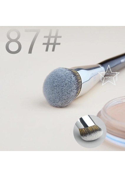 S49-52 87 Pro Yüz Kremi Parlatıcı Makyaj Fırça Açısı Fondöten Fırçası Profesyonel Marka Likit Allık Fondöten Fırçası Makyaj Aracı (Yurt Dışından)