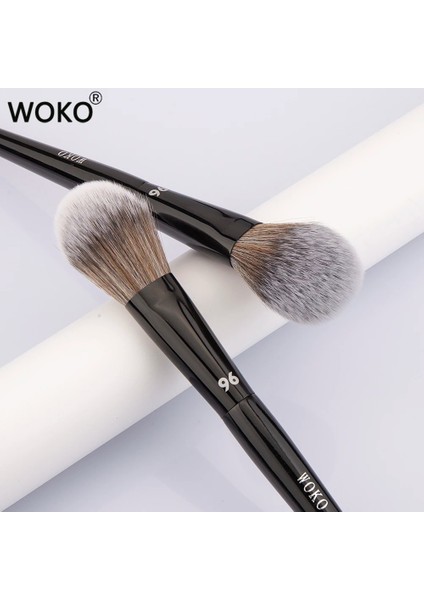 W-55-71 -2pcs Pro 96 Allık Fırçası Yüz Kontur Fosforlu Allık Fırçası Profesyonel Bronzlaştırıcı Pudra Allık Fırçası Yüksek Kaliteli Allık Makyaj Aracı (Yurt Dışından)