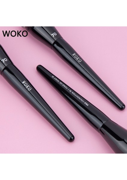 Woko 96-71 70 Pro Büyük Fondöten Fırça Krem Fondöten Makyaj Fırçası Tombul Profesyonel Sentetik Saç Yüz Kontur Fondöten Makyaj Aracı (Yurt Dışından) indirimleri