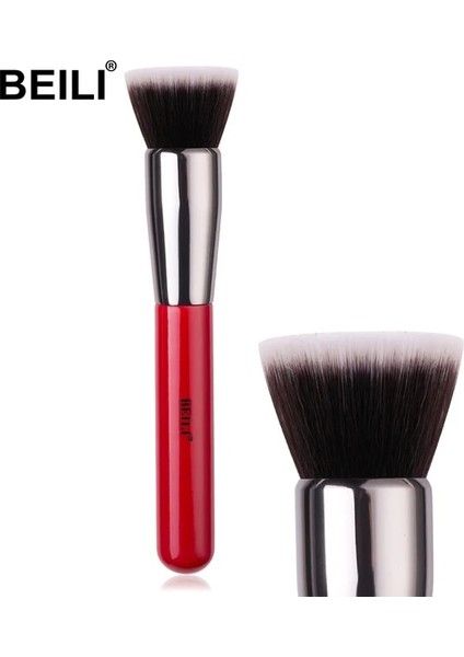 H104-FLAT Beılı Profesyonel Yüz Makyaj Fırçaları 1 Pc Fondöten Kontur Sıvı Karıştırma Kapatıcı Parlatıcı Makyaj Fırçası Kadınlar Için (Yurt Dışından)