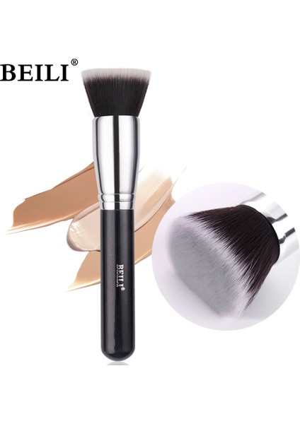 H104-FLAT Beılı Profesyonel Yüz Makyaj Fırçaları 1 Pc Fondöten Kontur Sıvı Karıştırma Kapatıcı Parlatıcı Makyaj Fırçası Kadınlar Için (Yurt Dışından) fiyatları