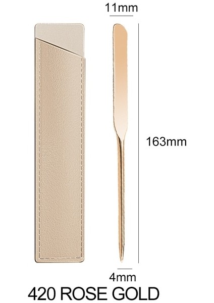 420 Gül Altın Paslanmaz Çelik Makyaj Fondöten Spatula Mix (Yurt Dışından)