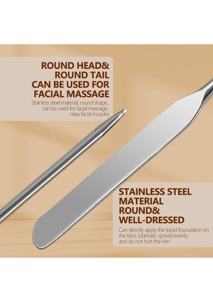 420 Gül Altın Paslanmaz Çelik Makyaj Fondöten Spatula Mix (Yurt Dışından) indirimleri