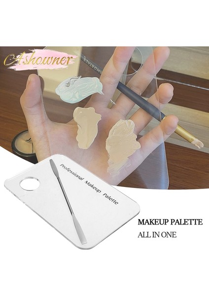 Oval Akrilik Palet Spatula Çubuk Karıştırma Set (Yurt Dışından)