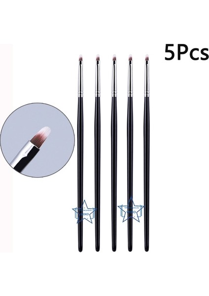 T23-5PCS T22 Ince Eyeliner Makyaj Fırçası Sıvı Jel Eyeliner Fırçası Hassas Ince Uzun Eyeliner Fırçası Profesyonel Eyeliner Makyaj Aracı (Yurt Dışından)