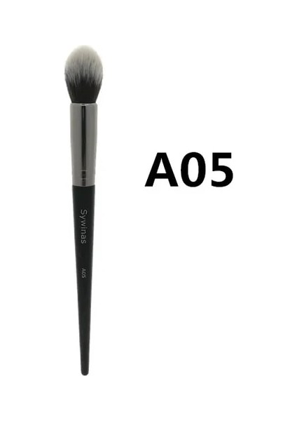 A05 Sywinas Fan Fırça Fosforlu Yumuşak Yüz Güzellik Boyama Pudra Fondöten Allık Bronzlaştırıcı Karıştırma Makyaj Fırçaları (Yurt Dışından)