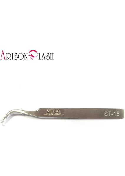 ST15TWEEZERS1PCS 100% Hakiki Vetus St Serisi Paslanmaz Çelik Kaş Cımbız Yanlış Kirpik Uzatma Araçları Endüstriyel Anti-Statik Cımbız (Yurt Dışından) modelleri