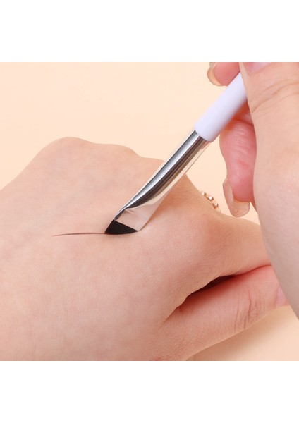 Beyaz Konik S 1/2/3pcs Blade Eyeliner Kaş Fırçaları Ultra Ince Ince Küçük Açılı Düz Makyaj Fırçaları Yüksek Kaliteli Kaş Kontur Makyaj Araçları (Yurt Dışından) fırsatları