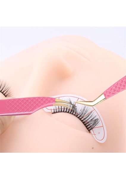 6 Adet Gökkuşağı 6 Adet Yanlış Kirpik Uzatma Cımbız Seti Çanta ile Bireysel Kavisli Şerit Kirpikler Kaş Saç Tokası Maşa Tırnak Sanat Makyaj Aracı (Yurt Dışından) fırsatları