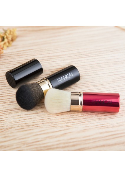 Kırmızı Xjıng 1 Adet Geri Çekilebilir Makyaj Fırçaları Pudra Fondöten Karıştırma Allık Fırçası Makyaj Kozmetik Fırçaları Kadın Maquillage Fırçası (Yurt Dışından)