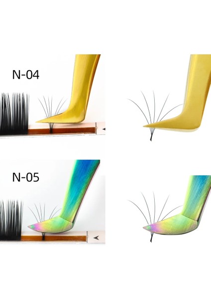 A-04 Nagaraku Kirpik Uzatma Cımbız Makyaj Paslanmaz Çelik Kirpik 3D Doğru Klip (Yurt Dışından) fırsatları