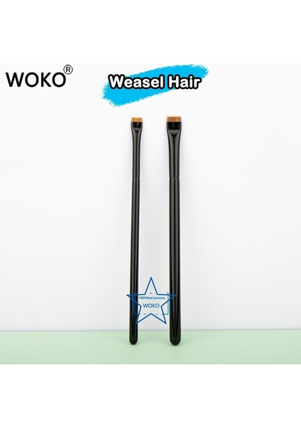 A104-A105 Yeni Orak Eyeliner Fırçası Ultra Ince Ince Eğik Açı Düz Kafa Kaş Fırçası Bıçak Kenar Makyaj Fırçası Likit Eyeliner Fırçası (Yurt Dışından)