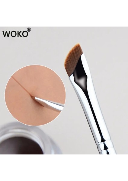 A104-A105 Yeni Orak Eyeliner Fırçası Ultra Ince Ince Eğik Açı Düz Kafa Kaş Fırçası Bıçak Kenar Makyaj Fırçası Likit Eyeliner Fırçası (Yurt Dışından)