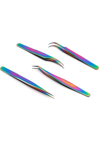 Yunus Klip Renk Titanyum Kirpik Cımbız Paslanmaz Çelik Makası Anti-Statik Cımbız Kirpik Uzatma Makyaj Araçları Pincette (Yurt Dışından) fiyatları