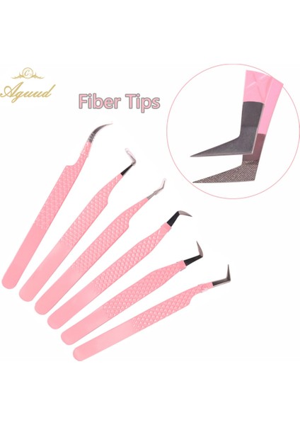 PEMBE-4A Sahte Kirpik Uzantıları Için Cımbız Fiber Ipuçları Bireysel Kavisli Şerit Kirpikler Kaş Saç Klip Maşa Tırnak Sanat Makyaj Aracı Logo (Yurt Dışından) indirimleri