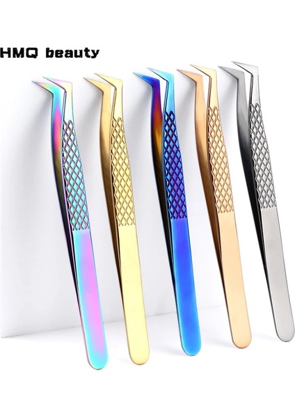 Koyu Mavi %100 Kapalı Yeni Stil Premium Kirpik Cımbızı El Kaymaz Tasarımı 3D 6d Kirpik Uzatmalarını Geliştirin (Yurt Dışından) fiyatları