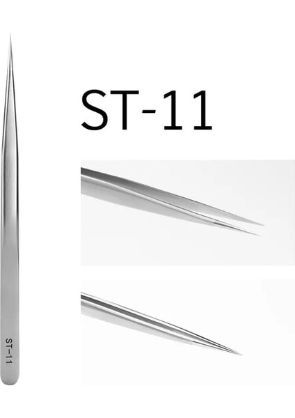 St-11 Glamlash Esd-12 Esd-15 Anti-Statik Cımbız Kavisli Cımbız Düz Uçlu Cımbız Makyaj Aracı (Yurt Dışından)