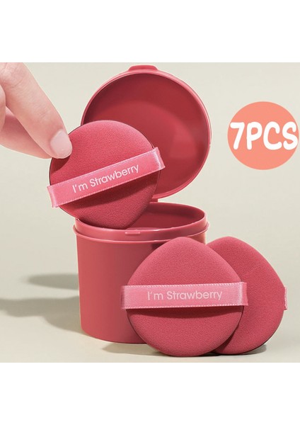 Çilek 7 Pcs A 7 Pcs Kozmetik Toz Puf Blender Seti Kadın Makyaj Süngeri Yumuşak Güzellik Çift Taraflı Makyaj Araçları (Yurt Dışından) modelleri