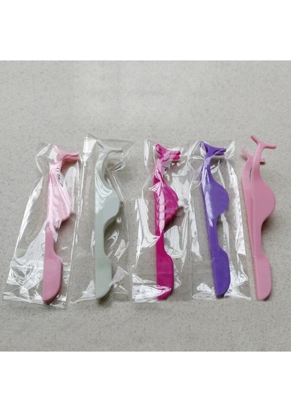 5 Adet Yeşil 1 Adet Plastik Kirpik Uzatma Cımbız Yardımcı Kelepçe Klipleri Uygulama Güzellik Göz Kirpik Makyaj Araçları (Yurt Dışından)