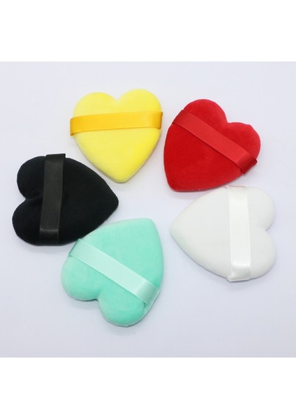 T5- - 6 Mor Ogeyero Kalp Şeklinde Kadife Yüz Yüz Makyaj Puf Kozmetik Makyaj Pamuk Sünger Puflar Makyaj Araçları (Yurt Dışından) indirimleri