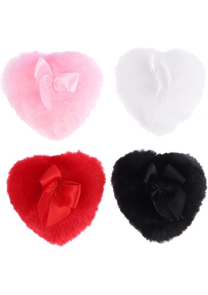 Pic Gösterisi Olarak Kalp Yuvarlak Şekil Kabarık Sünger Yumuşak Peluş Toz Puf Kurdele Yay ile Talk Pudrası Puf Makyaj Kozmetik Güzellik Araçları (Yurt Dışından) fırsatları