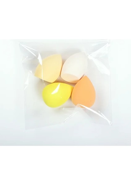 Sarı Paket 1 4 Adet Makyaj Süngeri Tozu Puf Kuru ve Islak Kombine Güzellik Kozmetik Topu Vakıf Tozu Puf Konik Kesim Makyaj Süngeri Araçları (Yurt Dışından)