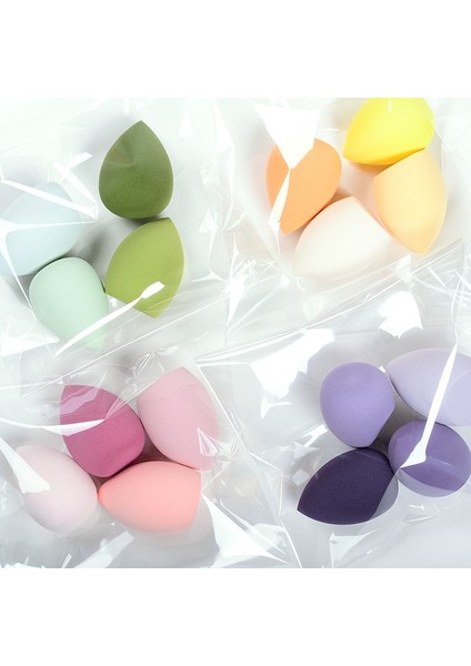 Sarı Paket 1 4 Adet Makyaj Süngeri Tozu Puf Kuru ve Islak Kombine Güzellik Kozmetik Topu Vakıf Tozu Puf Konik Kesim Makyaj Süngeri Araçları (Yurt Dışından) fırsatları