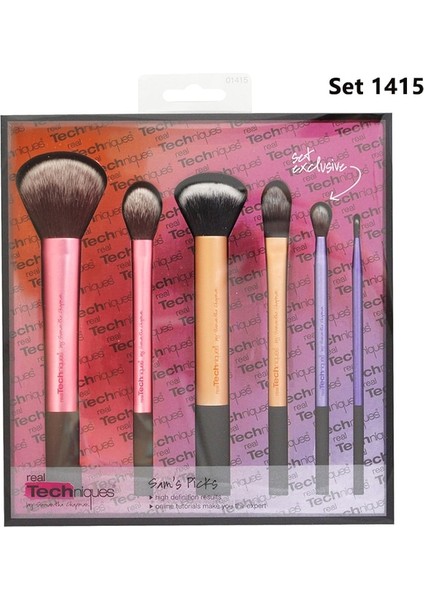 Set 1415 Gerçek Teknikleri Set Makyaj Sünger Seti Yüz Güzellik Kozmetik Puf Fondöten Krem Kapatıcı Makyaj Blender Araçları (Yurt Dışından)