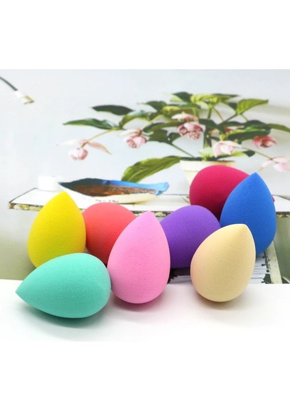 FD11 Siyah Ogeyer 6 Adet Mini Makyaj Süngeri Puf Güzellik Yumurta Süngeri Makyaj Kapatıcı Vakıf Yüz Kozmetik Puf Seti Makyaj Blender Çok (Yurt Dışından) modelleri