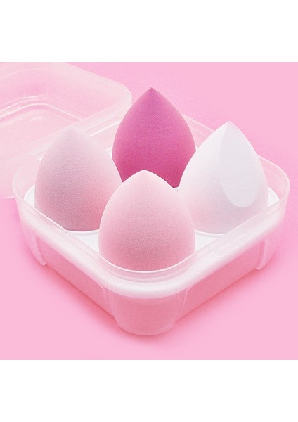 4 Adet Mor Hiçbir Kutu 3/4 Adet Makyaj Süngeri Blender Güzellik Yumurta Kozmetik Puf Vakıf Süngerleri Toz Puflar Kadın Makyaj Aksesuarları Güzellik Araçları (Yurt Dışından) fırsatları