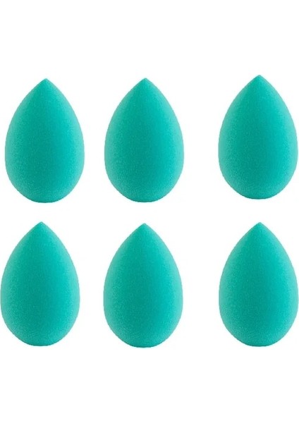 Yeşil 6 Adet Mini Kozmetik Yumurta Islak ve Kuru Çift Kullanımlı Köpük Büyük Toz Puf Makyaj Araçları Makyaj Süngeri Yastık Vakıf Pudra Sünger (Yurt Dışından)