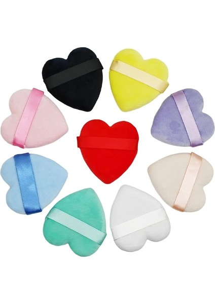 10 Adet 2 Adet/10 Adet Üçgen Kalp Şekli Kadife Tozu Puf Yüz Makyaj Süngeri Kozmetik Yıkanabilir Hafif Makyaj Puf Araçları (Yurt Dışından) fiyatları