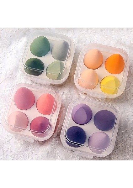 2 Kutu Pembe 4 Adet Güzellik Yumurta Makyaj Blender Kozmetik Puf Makyaj Sünger Yastık Vakıf Pudra Sünger Güzellik Aracı Kadın Makyaj Aksesuarları (Yurt Dışından)