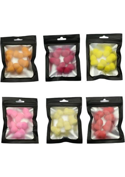 FD11 Siyah Ogeyer 6 Adet Mini Makyaj Süngeri Puf Güzellik Yumurta Süngeri Makyaj Kapatıcı Vakıf Yüz Kozmetik Puf Seti Makyaj Blender Çok (Yurt Dışından) indirimleri